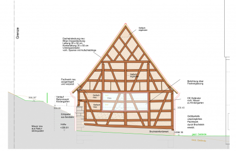 STRÖBEL BILGER MILDNER Ingenieure | Tübingen, Sanierung Holzbau Fachwerk